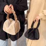 Small Furry Crossbody Hand Bag