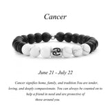 Black Agate White Turquoise Couple Bracelets