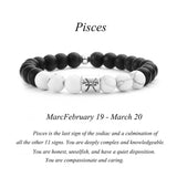 Black Agate White Turquoise Couple Bracelets