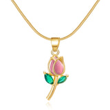 Elegant Tulip Necklace