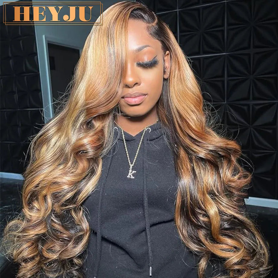 Body Wave Highlight Human Hair Wigs