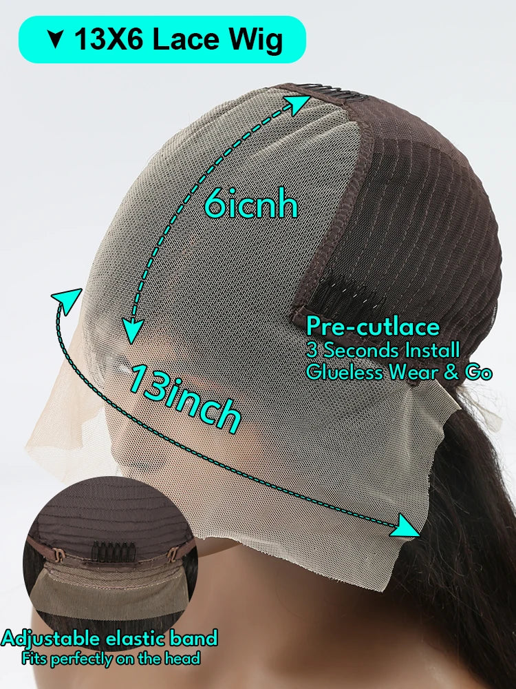 Chocolate Brown Deep Wave Human Hair Wig