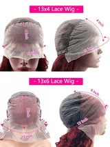 Body Wave Burgundy Human Hair Wigs