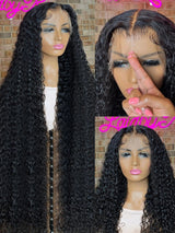 Deep Wave Hd Lace Front Human Hair Curly Wigs