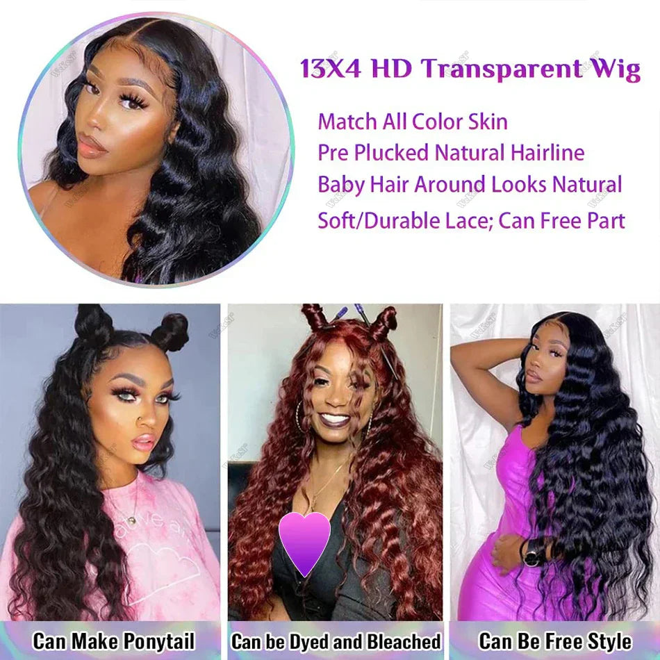 HD Loose Deep Wave Frontal Wig