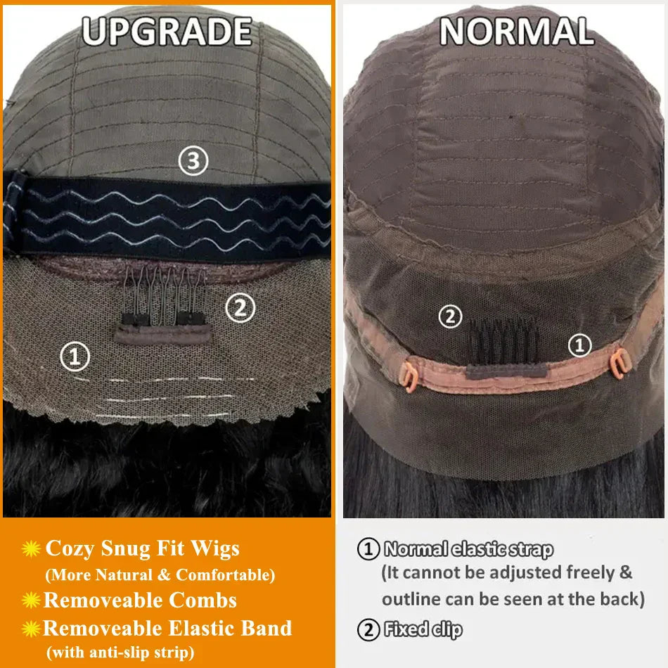 Deep Wave Strap Snug Fit Wig