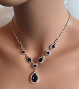 Blue Zirconia Necklace