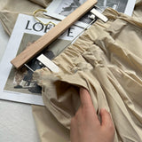 Tight Waist Loose Wide Leg Pants