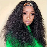 Headband Wig Water Wave Human Hair Wigs