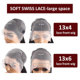 Bone Straight Chocolate Brown Human Hair Wigs