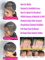 Deep Wave Lace Frontal Curly Wigs