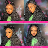 HD Lace Human Hair Curly Wigs