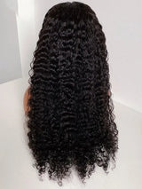 Soft Natural Black Kinky Curly Lace Front Wig