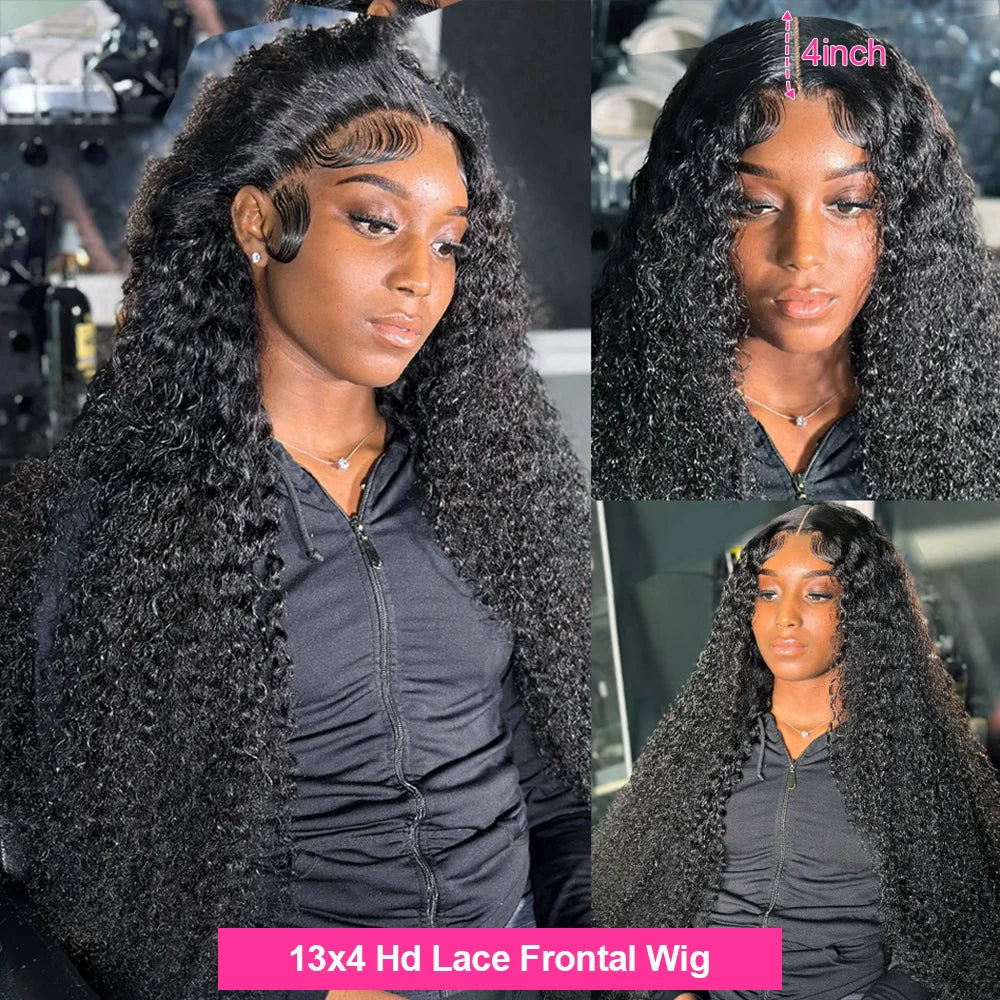Pre Plucked Deep Wave Curly Wigs