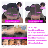 Transparent HD Lace Frontal Curly Wigs